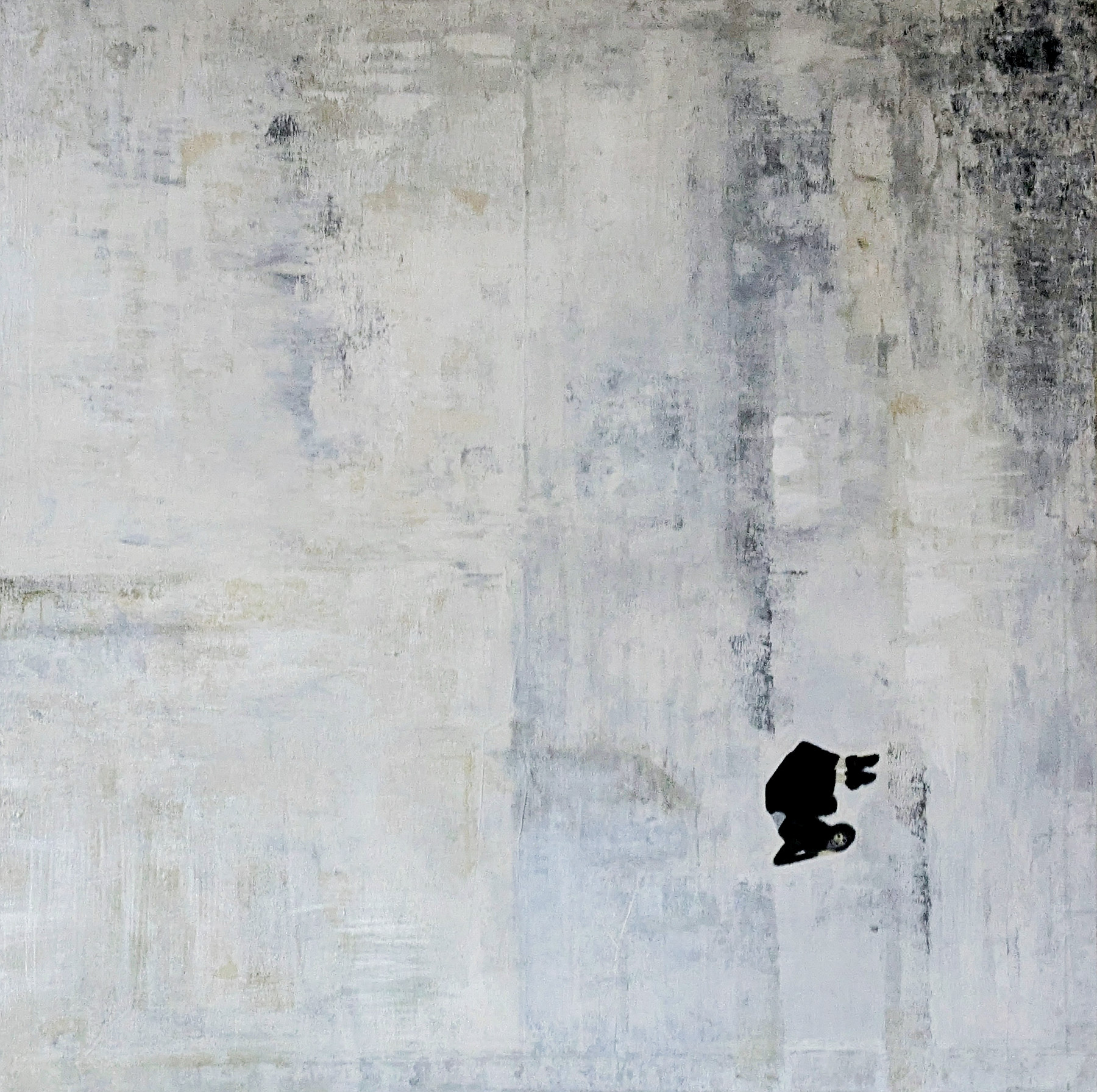 Malerei "Wall Flip - Tanz im Bild" von Garnet Hennig. Originalgemälde: Acryl auf Leinwand.